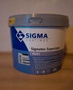 Sigmatex muur/ plafond superlatex matt 10 liter, Ophalen, Nieuw
