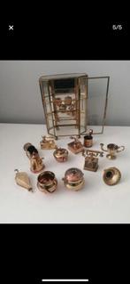 Prachtig messing kastje met koperen miniaturen, Ophalen of Verzenden