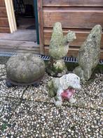 4 Betonnen Tuinbeelden, Ophalen, Gebruikt, Beton, Dierenbeeld