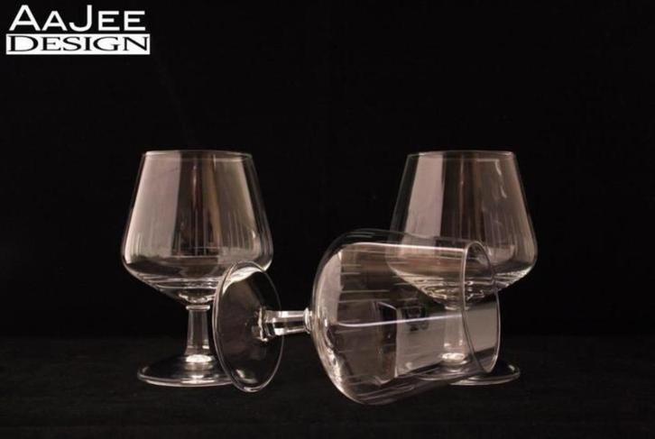 3 x Royal Leerdam - Bitterglas - Atlanta - A.D. Copier, Antiek en Kunst, Antiek | Glas en Kristal, Ophalen of Verzenden