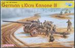 Dragon 1:35 #6411 WWII German s.10cm Kanone 18, Overige merken, 1:32 tot 1:50, Overige typen, Ophalen of Verzenden