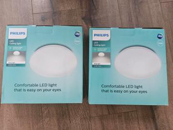 2 Philips LED plafond lampen beschikbaar voor biedingen