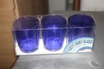 thee licht houders blauw 3x nieuw, Overige materialen, Blauw, Nieuw, Ophalen of Verzenden