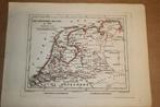 Antieke kaart - Koningrijk Holland in 1810 - Witkamp - 1878, Ophalen of Verzenden, Gelezen, Nederland, Landkaart