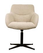 Emma Draaistoel - Beige Stof - Nieuw €179,- per stuk, Minder dan 75 cm, Nieuw, Ophalen of Verzenden, Stof