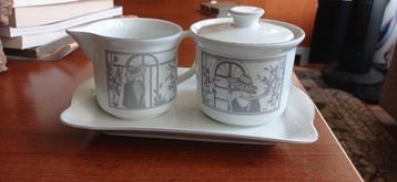 Vintage melk en suikerstel van Kronester Bavaria  Monaco beschikbaar voor biedingen