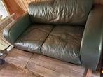 Jencikova tweezitter, leer, groen, Huis en Inrichting, Ophalen, Gebruikt, 150 tot 200 cm, Tweepersoons
