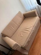 Gratis slaapbank latenbodem niet heel goed meer !, Huis en Inrichting, Ophalen, Gebruikt, Tweepersoons, Beige