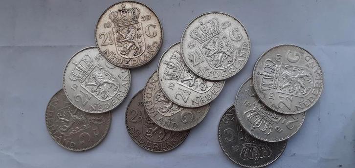 10 riksen., Postzegels en Munten, Munten | Nederland, 2½ gulden, Koningin Juliana, Zilver, Ophalen of Verzenden