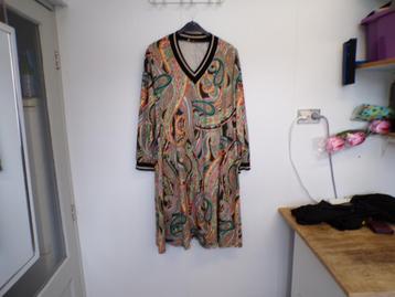 Gave multicolor met subtiel lurex jurk Miss Yoek 54/56 ? beschikbaar voor biedingen