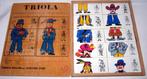 Vintage (school)Triola educatieve puzzel in houten box., Ophalen of Verzenden, Puzzelen