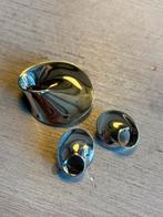 Georg Jensen Mobius Broche nr 374 & Oorclips nr 142, Verzenden, Zilver