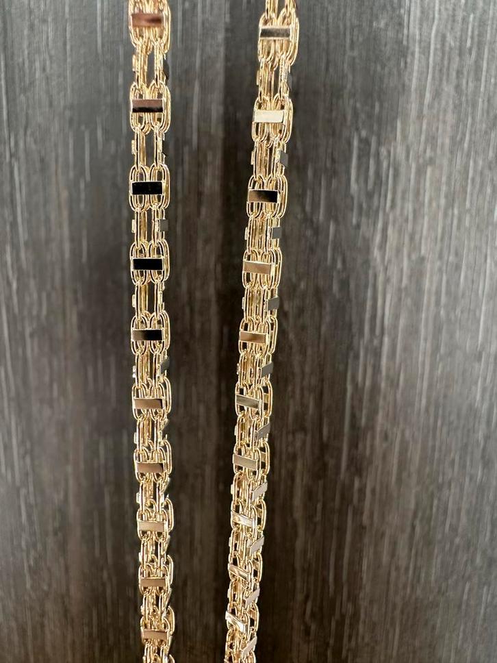 14k Gouden Magnum Ketting 65cm, Sieraden, Tassen en Uiterlijk, Kettingen, Nieuw, Goud, Ophalen of Verzenden