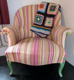 Leuke klassieke fauteuil crapaud uit Frankrijk, Ophalen of Verzenden