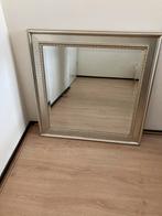 Prachtige grote spiegel in zilver-champagne kleur, Huis en Inrichting, Woonaccessoires | Spiegels, Minder dan 100 cm, Rechthoekig