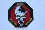 patch 1 sqn  f-16  florennes  belgium met zwarte rand, Verzamelen, Verzenden, Zo goed als nieuw, Patch, Badge of Embleem