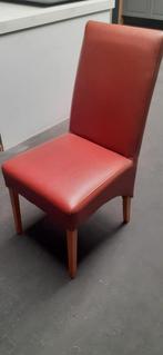 6 eetkamerstoelen, Huis en Inrichting, Stoelen, Ophalen, Zo goed als nieuw, Rood, Vijf, Zes of meer stoelen
