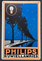 PHILIPS Rijwiellampjes Reclame Metalen Wandbord, Verzamelen, Merken en Reclamevoorwerpen, Ophalen of Verzenden, Nieuw, Reclamebord