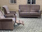 Luxe, goed uitziend bankstel. Bank, fauteuil, relax fauteuil, 150 tot 200 cm, Rechte bank, Gebruikt, Stof