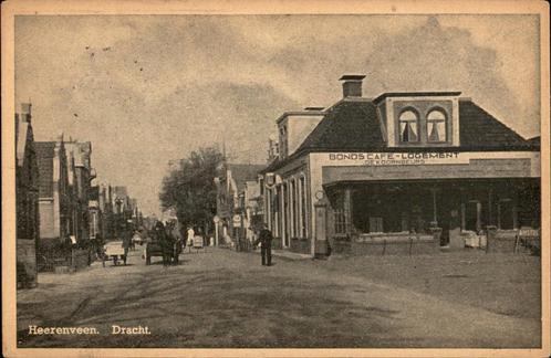 Heerenveen Dracht met Bonds-Café Logement De Koornbeurs 1947, Verzamelen, Ansichtkaarten | Nederland, Gelopen, Friesland, 1940 tot 1960