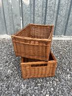 Gevlochten wilgenteen manden opbergmanden rechthoekig, Ophalen of Verzenden