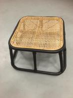 Rotan voetenbankje krukje, Ophalen of Verzenden, Rond, Minder dan 50 cm