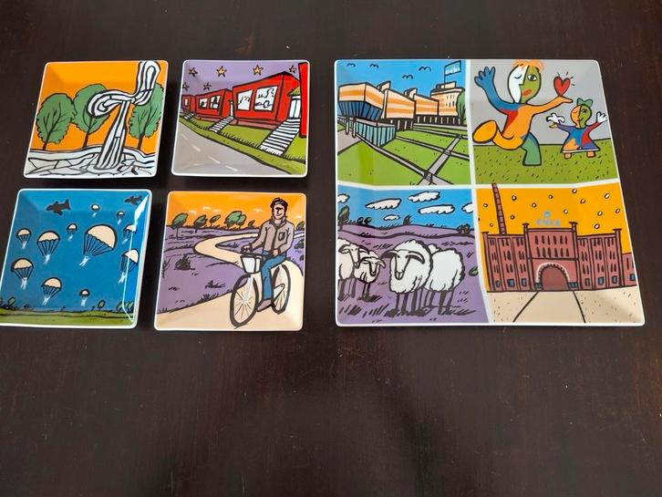 Enka fabriek schaal, Schoonhoven keramiek, Huis en Inrichting, Woonaccessoires | Schalen en Manden, Nieuw, Schaal, Vierkant, Porselein of Keramiek