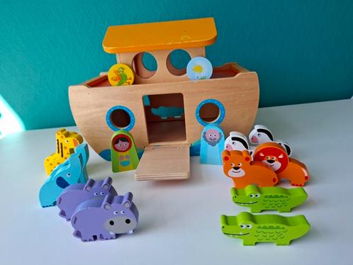 Ark van Noach, hout, Kinderen en Baby's, Speelgoed | Houten speelgoed, Zo goed als nieuw, Overige typen, Ophalen of Verzenden
