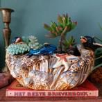 Antieke Franse Jardinière, plantenpot, dolfijnen Zeeschuim, Ophalen of Verzenden