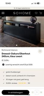 Dressoir Richmond interiors Oakura, Minder dan 50 cm, Eikenhout, Ophalen of Verzenden, Zo goed als nieuw