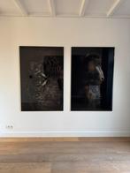 Glazen schilderij stokstaartjes - 148 x 98 cm, Ophalen