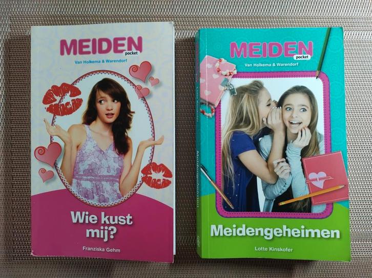 Gehm/Kinskofer. Serie Meiden. Wie kust mij en Meidengrheimen, Boeken, Kinderboeken | Jeugd | 10 tot 12 jaar, Zo goed als nieuw
