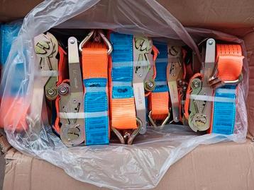 Nieuwe Spanbanden 9 meter lang in 5 ton's uitvoering  beschikbaar voor biedingen