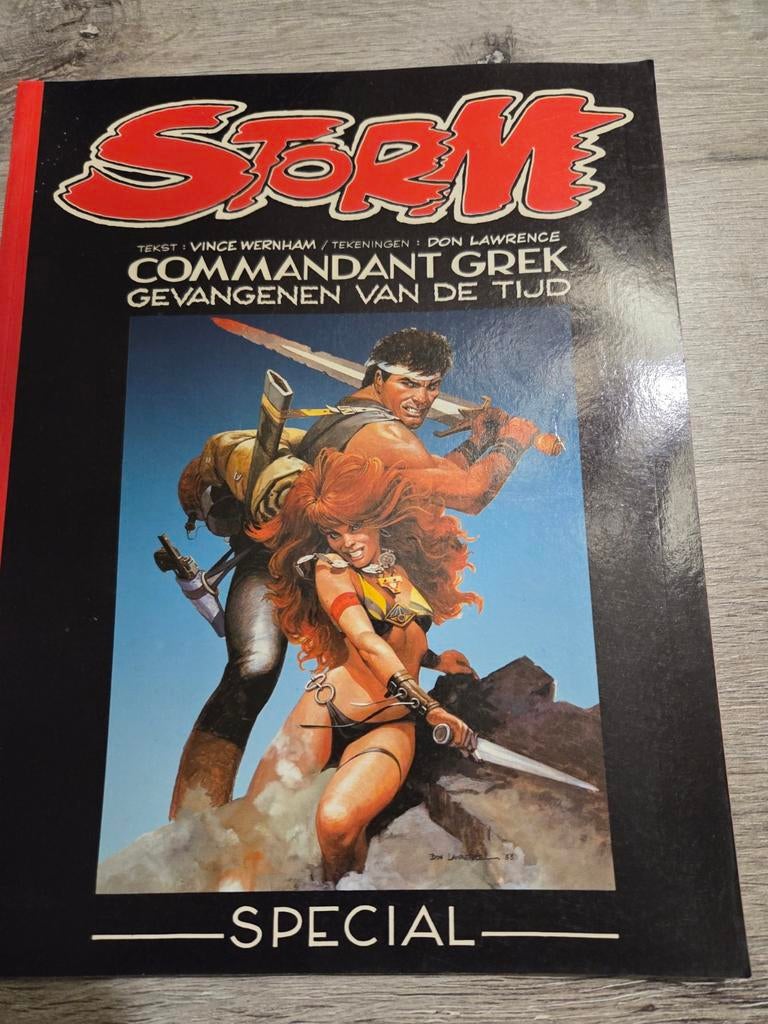 Storm - Commandant Grek - Gevangenen van de Tijd, Eén stripboek, Ophalen of Verzenden, Zo goed als nieuw, Vince Wernham, Don Lawrence