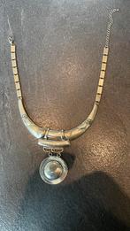 Halsketting €5, Ophalen of Verzenden, Gebruikt, Zilver, Overige materialen