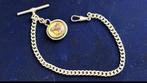 Oud Horloge ketting met paard hanger, Ophalen of Verzenden