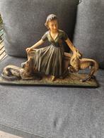 Art Deco Beelden - Set van Twee, Antiek en Kunst, Kunst | Beelden en Houtsnijwerken, Ophalen of Verzenden