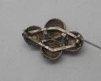 Zilveren antiek Zeeuwse knoppen broche nr.1086, Sieraden, Tassen en Uiterlijk, Antieke sieraden, Verzenden, Zilver, Broche