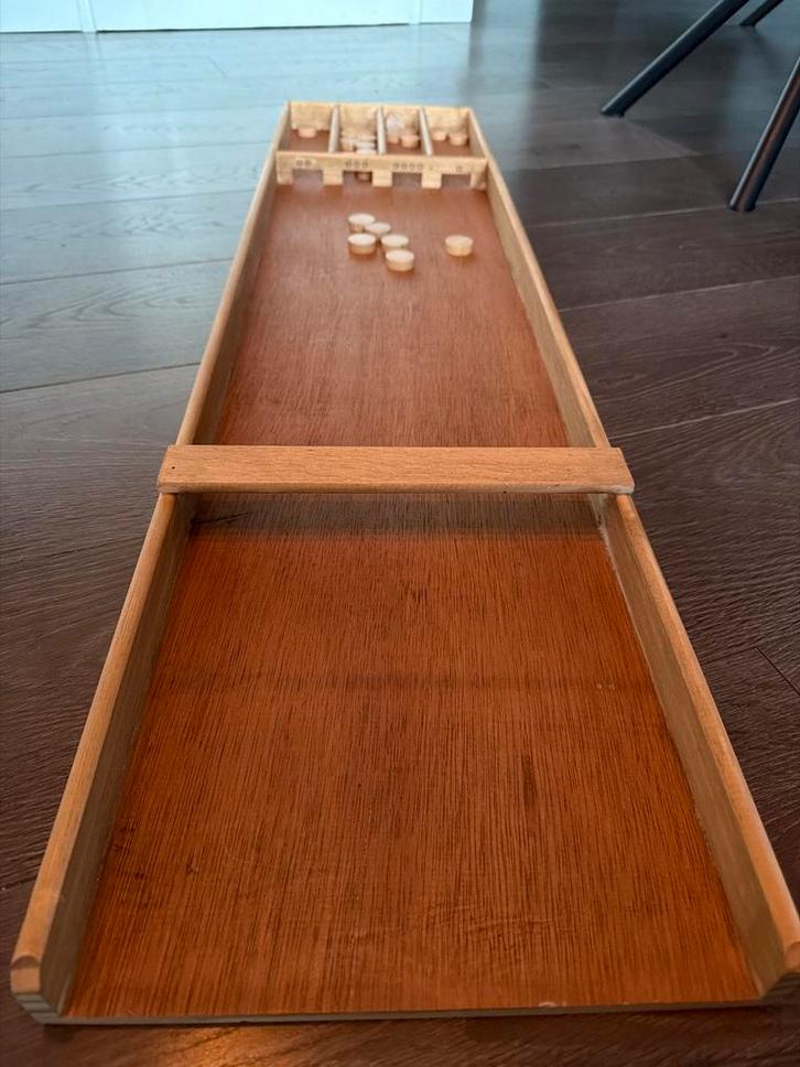 Klein formaat sjoelbak - Traditioneel Nederlands Spel, Hobby en Vrije tijd, Gezelschapsspellen | Bordspellen, Zo goed als nieuw