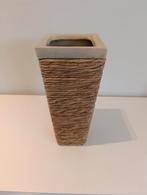 Vaas, beige, gevlochten, Ophalen, Gebruikt, Rond, Aardewerk