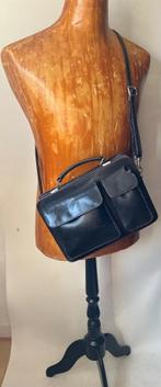 Leren schoudertas/kleine boekentas., Ophalen of Verzenden, Zo goed als nieuw, Bruin, Leer