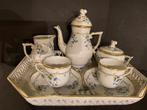 Antiek Mokkaservies Herend Nyon tete a tete, Antiek en Kunst, Antiek | Servies compleet, Ophalen of Verzenden