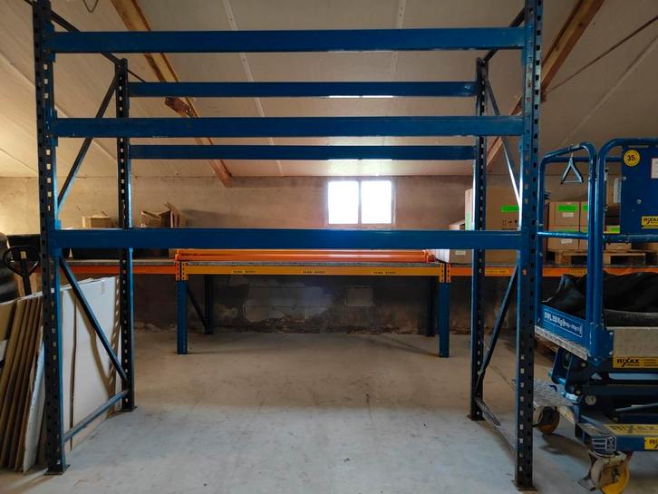 Palletstelling 2 staanders 250 cm en 12 liggers 270 cm nimar, Huis en Inrichting, Kasten | Stellingkasten, Gebruikt, Ophalen