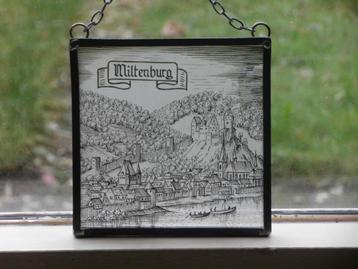 Gebrandschilderd Miltenburg boten raamhanger glas-in-lood beschikbaar voor biedingen