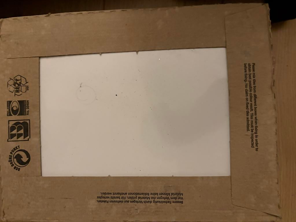 Witte Badkamer Tegels - Nieuw in doos, Doe-het-zelf en Verbouw, Tegels, Ophalen, Nieuw, 20 tot 40 cm, Minder dan 5 m²