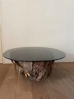 Unieke boomstam salontafel, Huis en Inrichting, Tafels | Salontafels, Ophalen, 50 tot 100 cm, Minder dan 50 cm