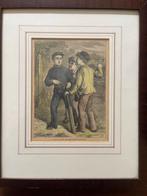 Cricket Gravures, 19e Eeuw, Ingelijst met passepartout., Ophalen