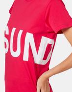 NIEUW Sundek oversized dames t-shirt met wit merklogo roze M, Nieuw, Maat 38/40 (M), Sundek, Roze