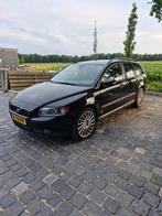 Volvo V50 2004 Zwart 2.5 T5 6-bak, Auto's, Volvo, Voorwielaandrijving, 74 €/maand, Zwart, 700 kg