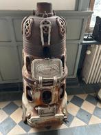 art deco gietijzeren schoolkachel, Huis en Inrichting, Kachels, Gebruikt, Houtkachel, Ophalen of Verzenden, Vrijstaand